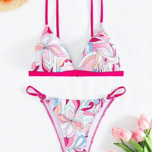 Floral Bikini by SilkRose Lingerie - Picture 4 of 5